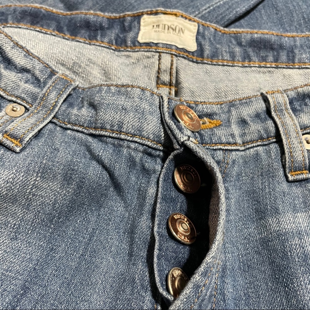Hudson Leigh Boyfriend Distressed Jeans 25 0 - Picture 7 of 11